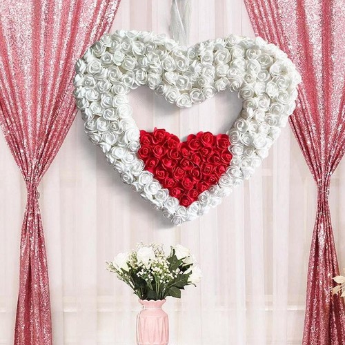 Valentine day wreath wall - valentine's,