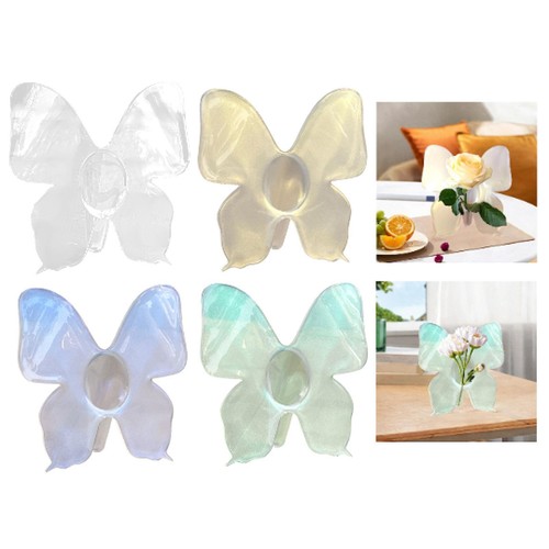 Acrylic butterfly vase - vase, plant