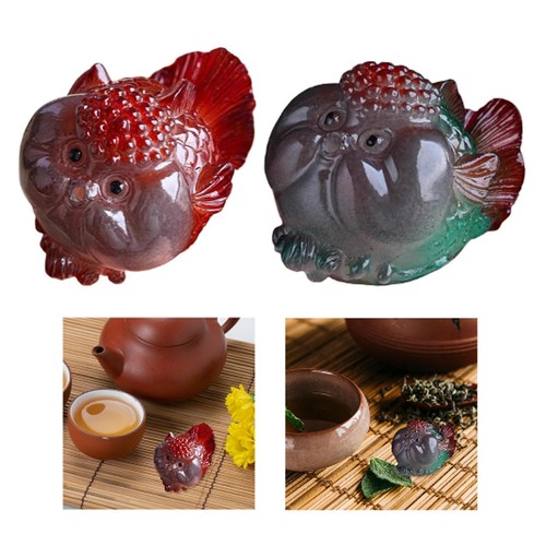 Resin tea pet fish - pet, statue