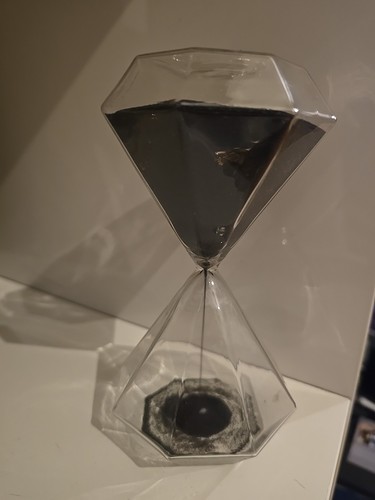 White glass sand - white, timer