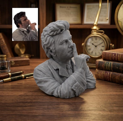 Columbo bust statue peter - statue,