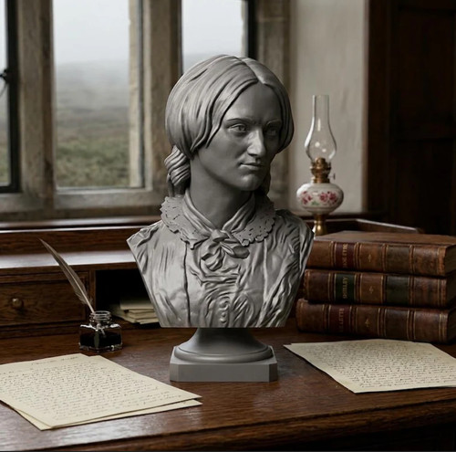 Charlotte bronte bust statue - charlotte,