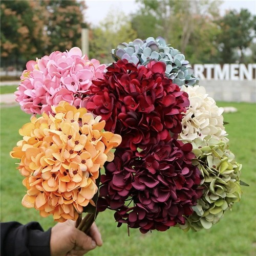 Artificial hydrangea wreath - artificial,