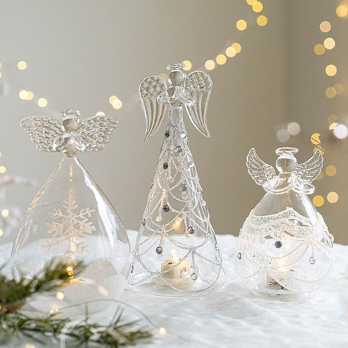 Glass angel fairy light - glass,