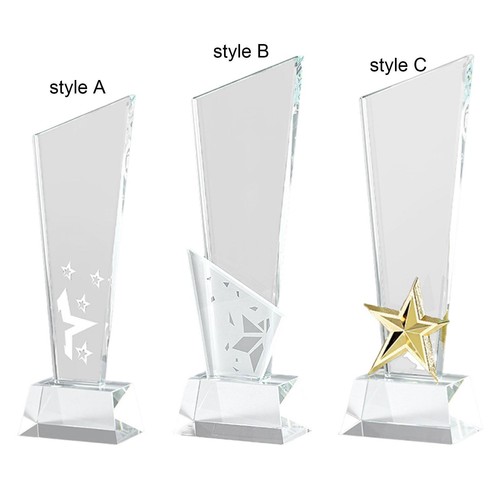 Glass keepsake award trophy - award,