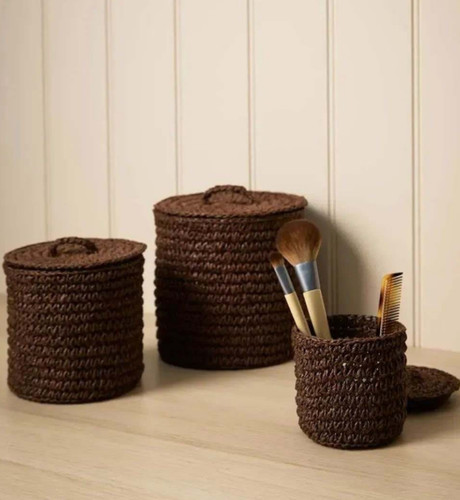 Set brown raffia - set,