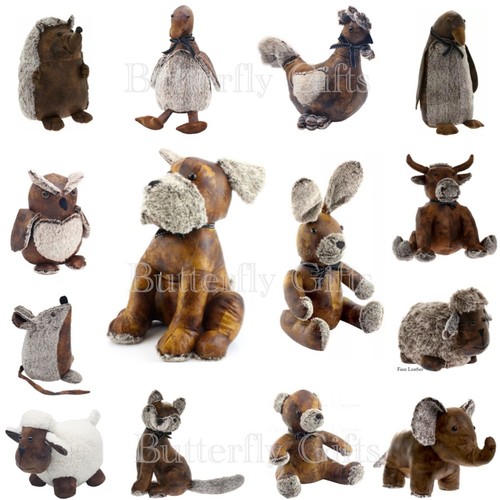 Animal shape faux leather door - animal,