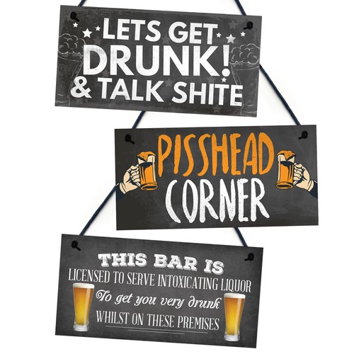 Funny home bar sign bundle - funny,