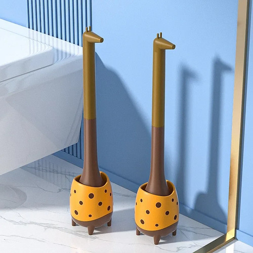 Cute giraffe dinosaur toilet - giraffe,