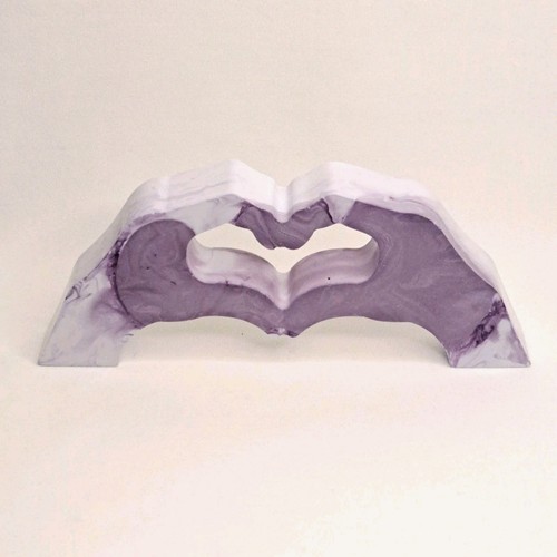 Hand heart ornament modern - hand,