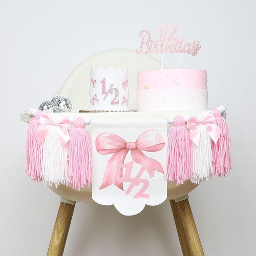 Birthday highchair banner - birthday,