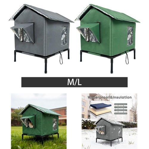 Outdoor cat house elevated - cat,