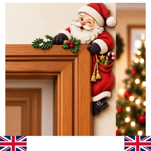 Flat christmas door - christmas,